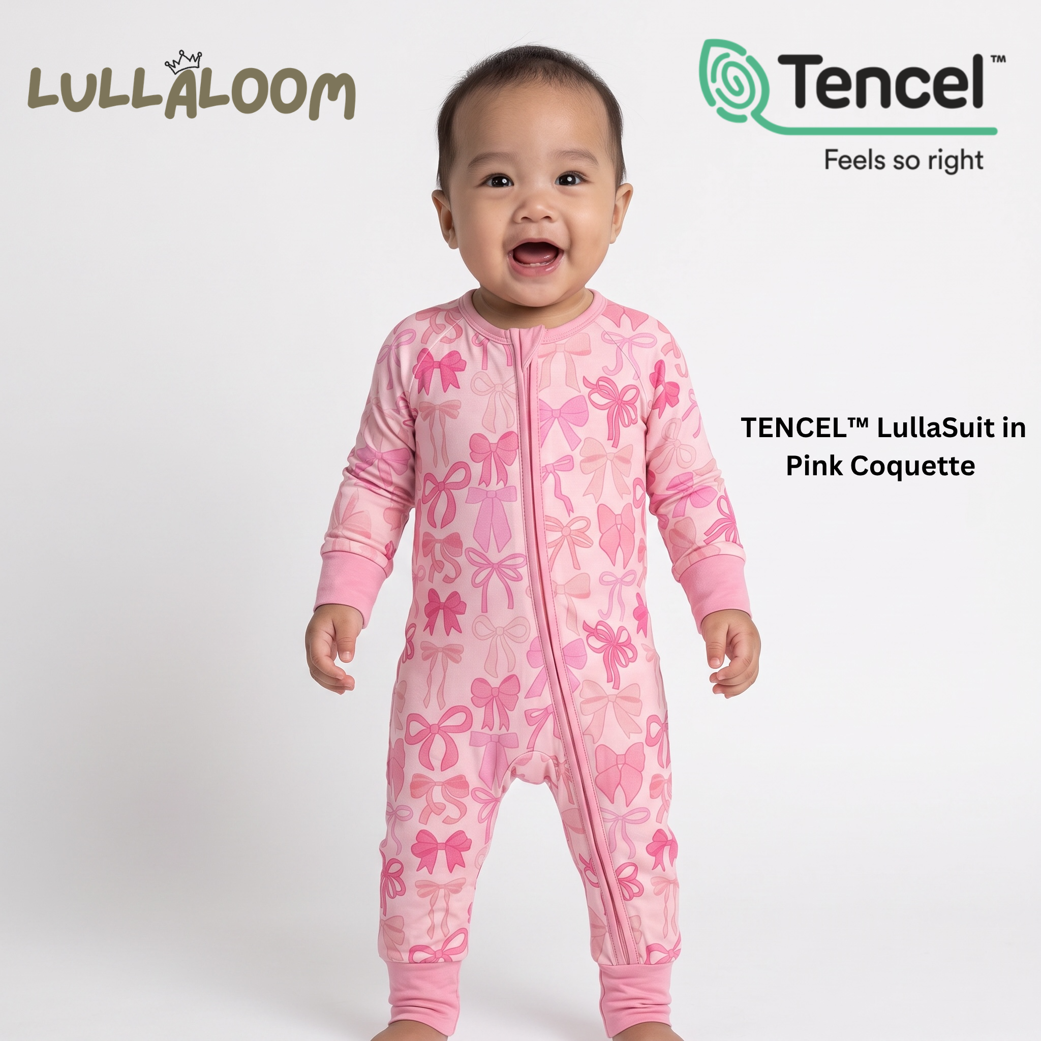 TENCEL™ LullaSuit in Pink Coquette