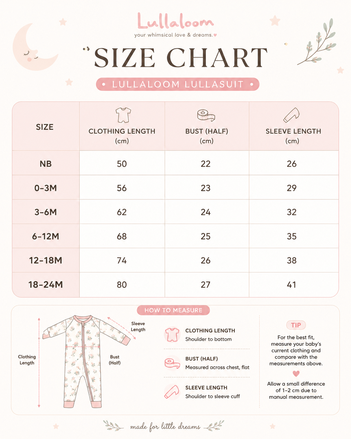 [PRE-ORDER]TENCEL™ LullaSuit in Pink Coquette