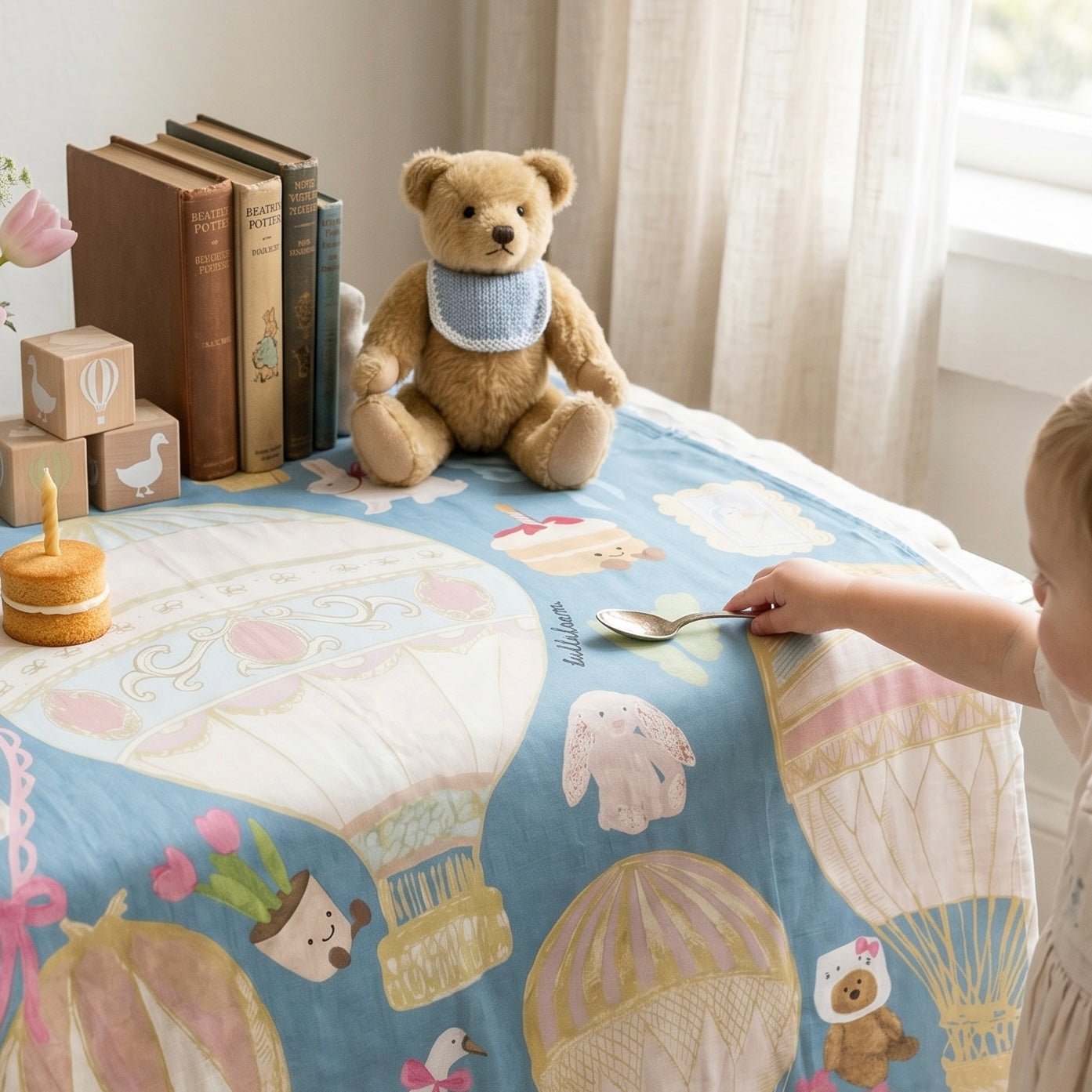 [PREMIUM] Hot Air Balloon (Swaddle/Nursing Cover/Blanket)