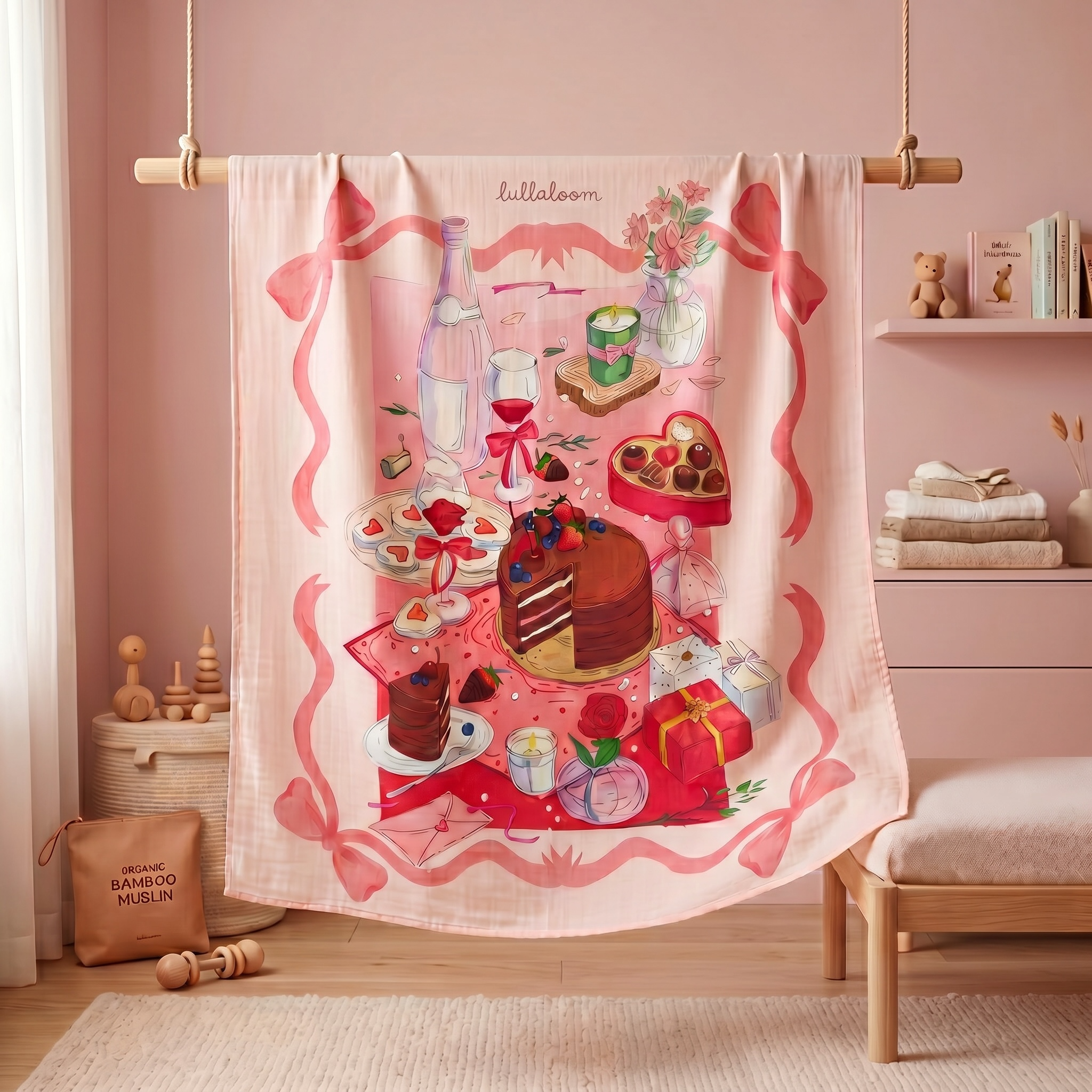 [PREMIUM] Birthday Party (Swaddle/Nursing Cover/Blanket)