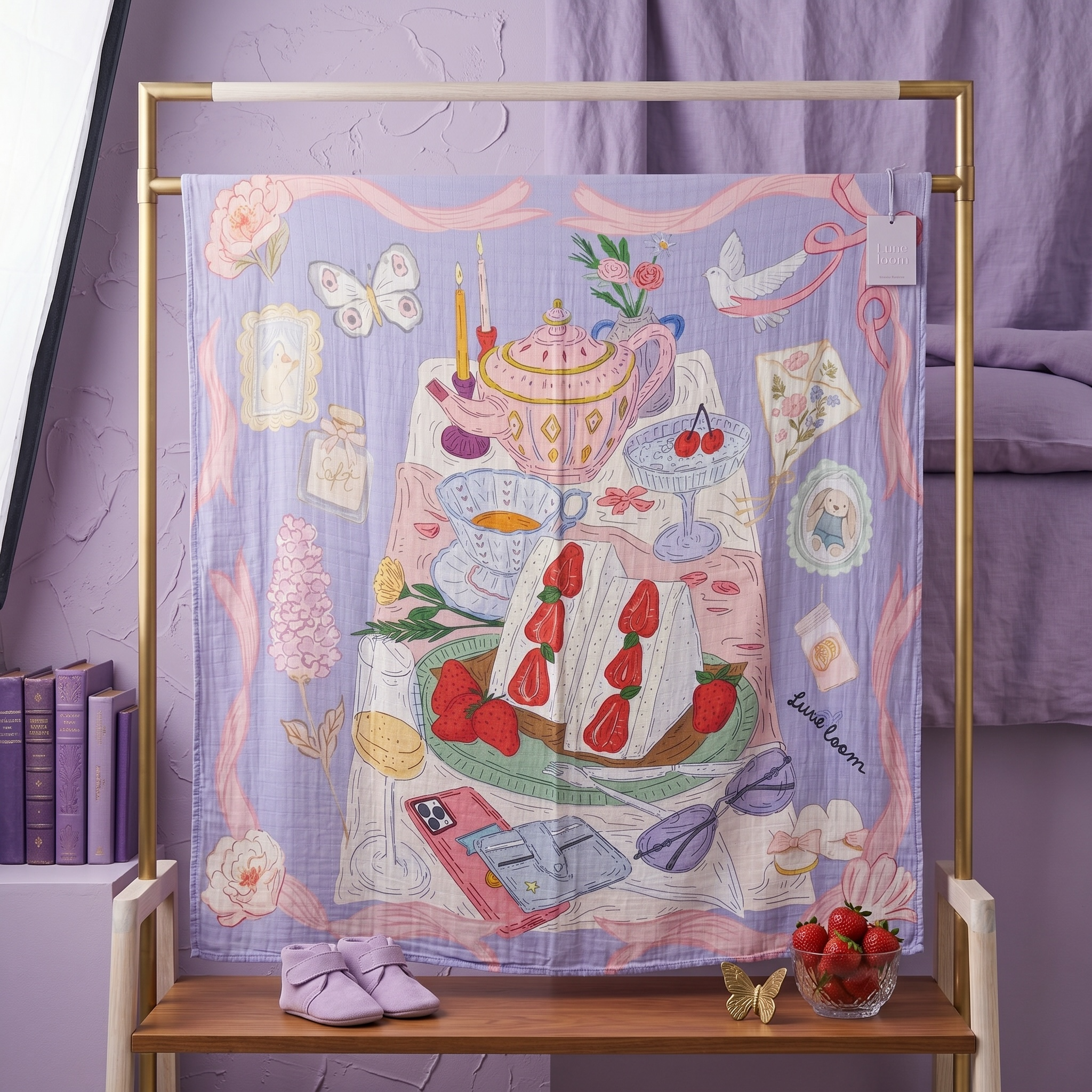 [PREMIUM] Picnic Party (Swaddle/Nursing Cover/Blanket)