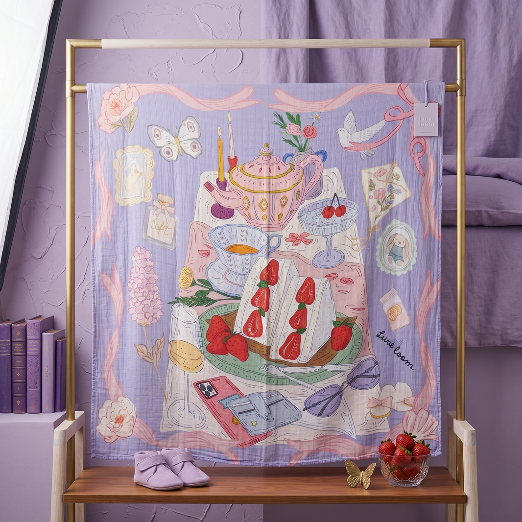 [PREMIUM] Picnic Party (Swaddle/Nursing Cover/Blanket)