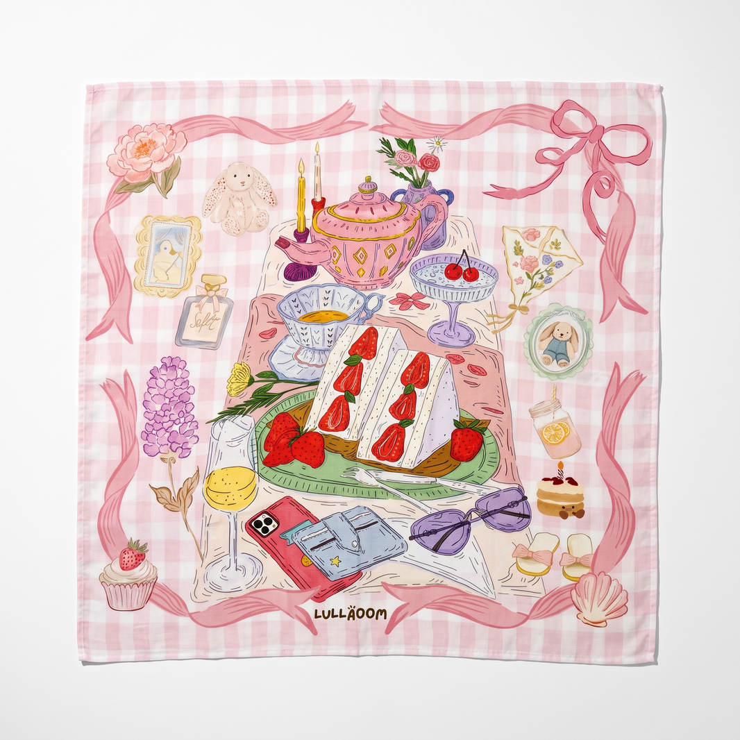 PRE-ORDER [PREMIUM] Picnic Party (Swaddle/Nursing Cover/Blanket)