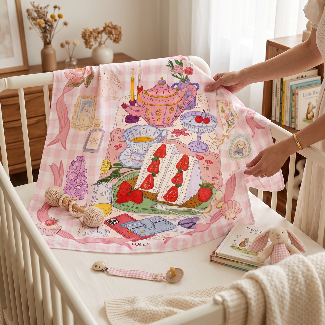 PRE-ORDER [PREMIUM] Picnic Party (Swaddle/Nursing Cover/Blanket)