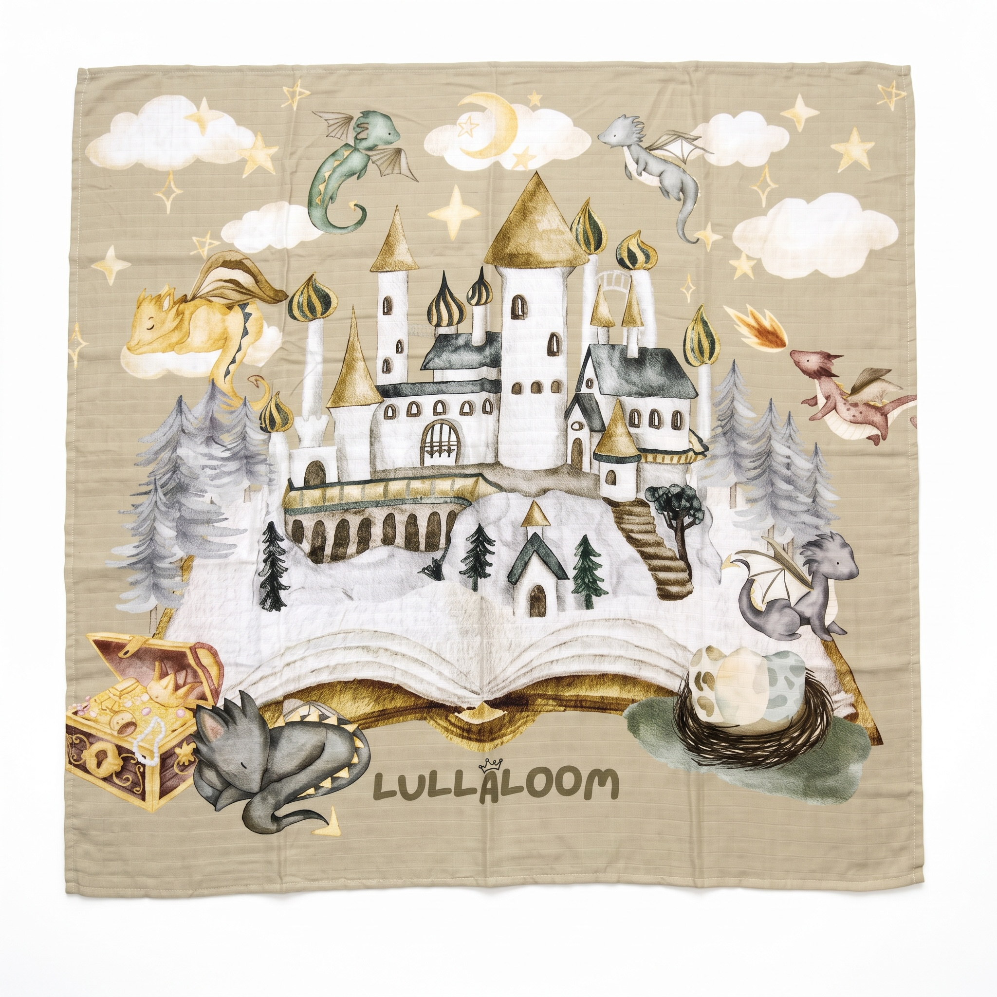 PRE-ORDER [PREMIUM] The Dragon Kingdom (Swaddle/Nursing Cover/Blanket)