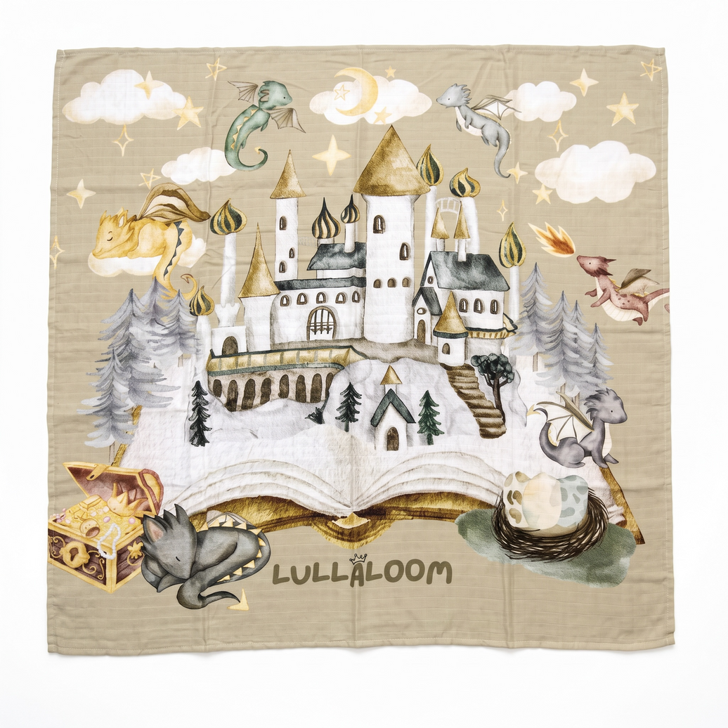 PRE-ORDER [PREMIUM] The Dragon Kingdom (Swaddle/Nursing Cover/Blanket)