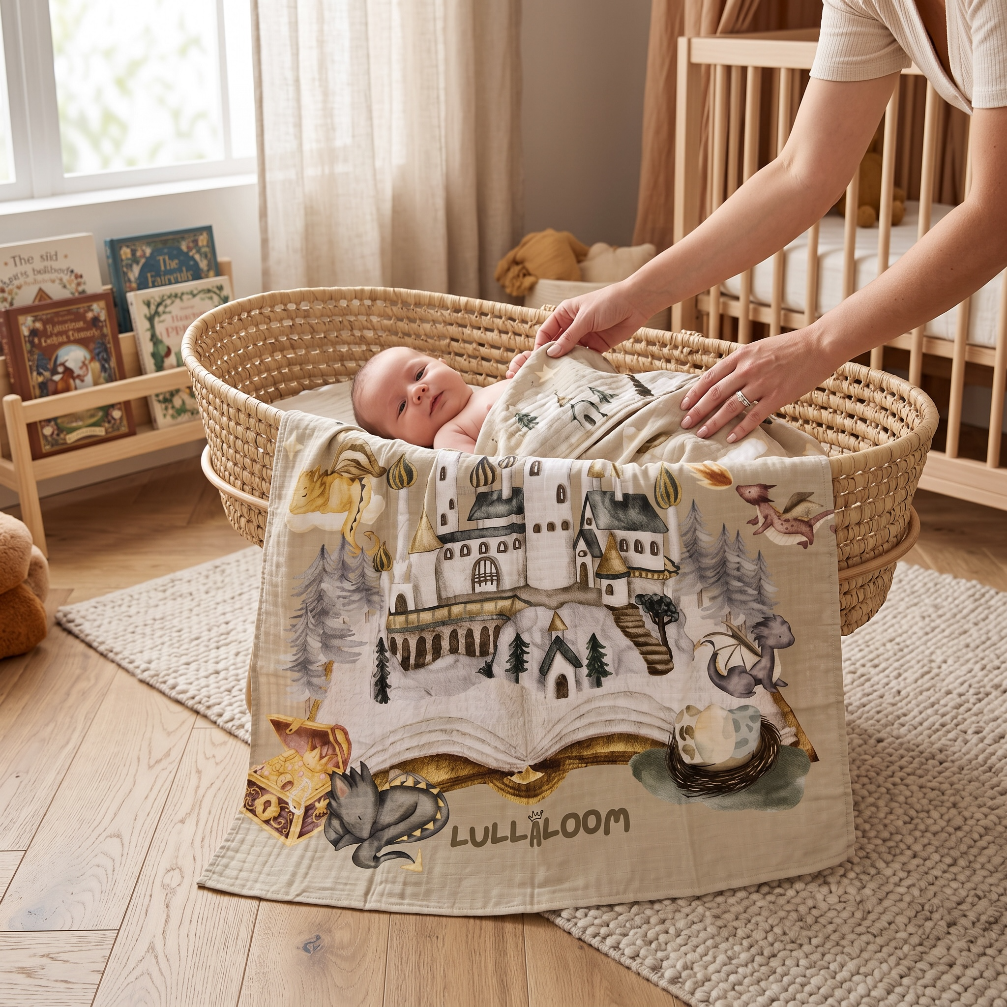 PRE-ORDER [PREMIUM] The Dragon Kingdom (Swaddle/Nursing Cover/Blanket)