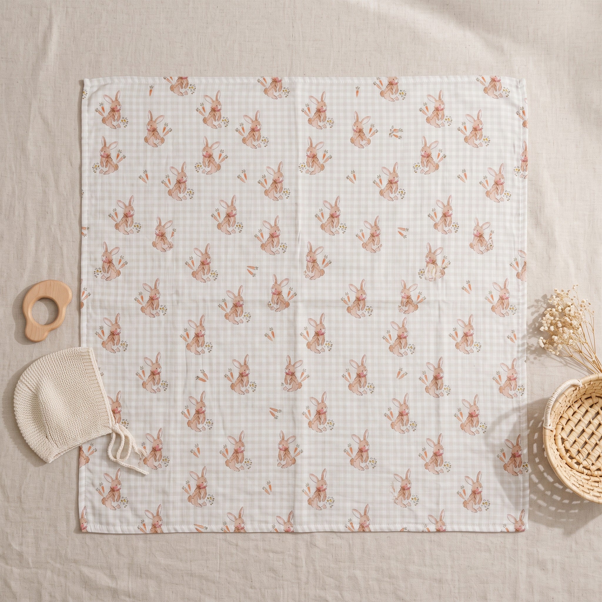 Classic Swaddle - Greenie Rabbit