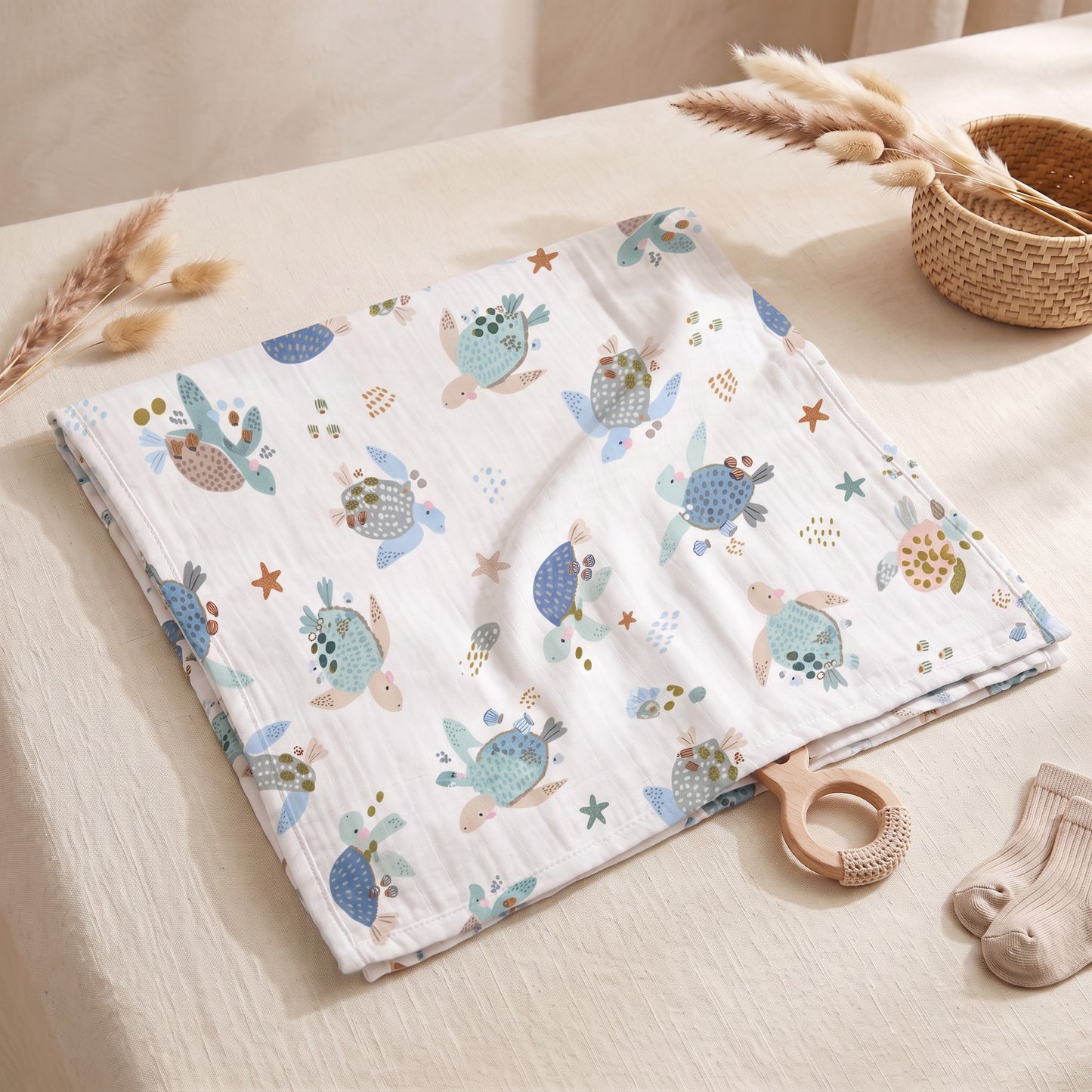 [PRE-ORDER] Classic Swaddle - Under The Sea