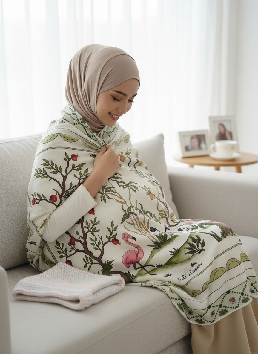 [PREMIUM] Flamingo (Swaddle/Nursing Cover/Blanket)