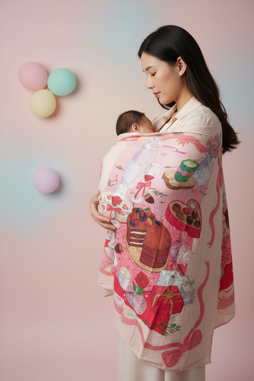 [PREMIUM] Birthday Party (Swaddle/Nursing Cover/Blanket)