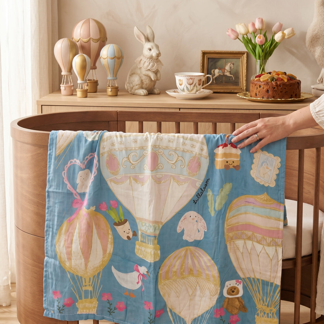 [PREMIUM] Hot Air Balloon (Swaddle/Nursing Cover/Blanket)