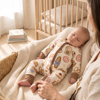 TENCEL™ LullaSuit in Coffee & Breakfast